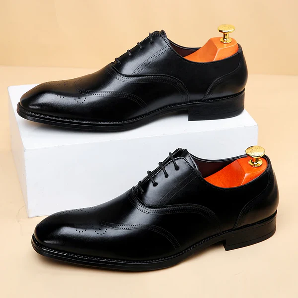 Men MAGNUM Lucas Leather Brogue Dress Shoes - Image 7