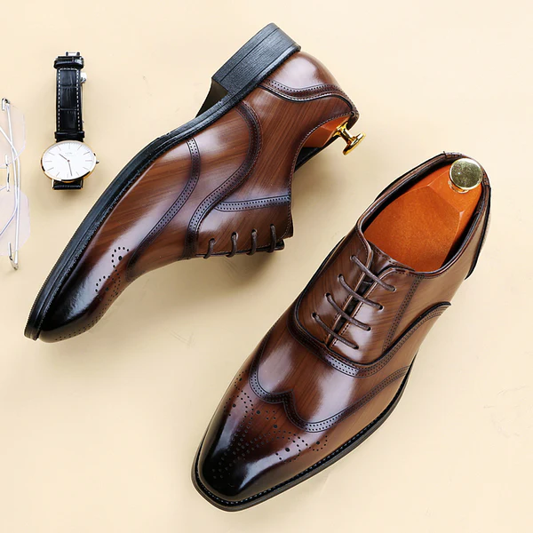 Men MAGNUM Lucas Leather Brogue Dress Shoes - Image 17