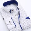 Men Spring Business Casual Anti-WrinkleL Long-Sleeved Shirt