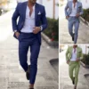 Men Viktor Luxury Linen Suit (1)