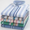 Men'S Retro Striped Cotton Shirt 6
