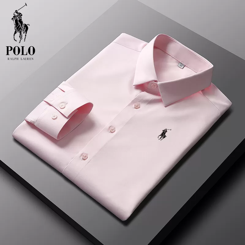 Ralph Lauren Men Cotton Basic Denim Long Sleeve Shirt - Image 16