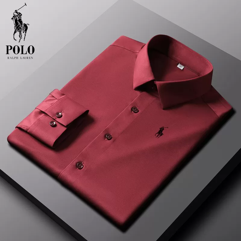 Ralph Lauren Men Cotton Basic Denim Long Sleeve Shirt - Image 10