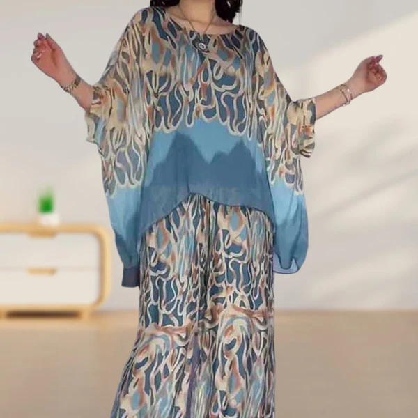 Women MAGNUM Printed loose top and pants set - Image 4