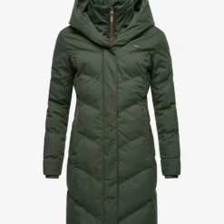 Women MAGNUM Winter Coat Long Dark Olive