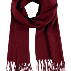 Unisex MAGNUM One Color Checked Lambswool Scarf